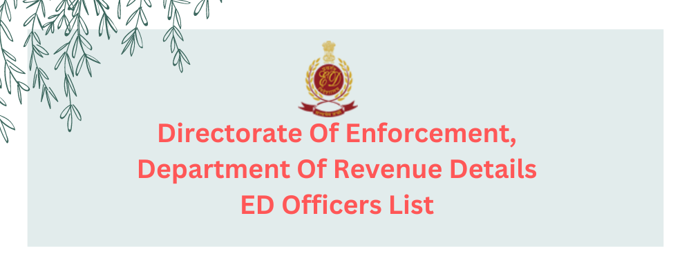 Department Of Revenue India