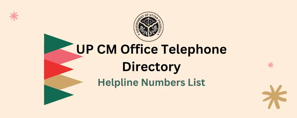 UP CM Office Telephone Directory Helpline Numbers List 2024