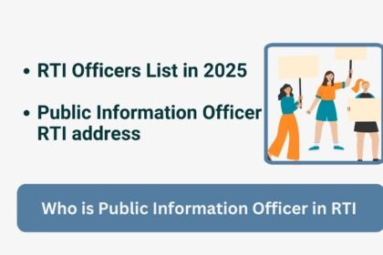 RTI Officers List in 2025 Who is Public Information Officer in RTI Public Information Officer RTI address